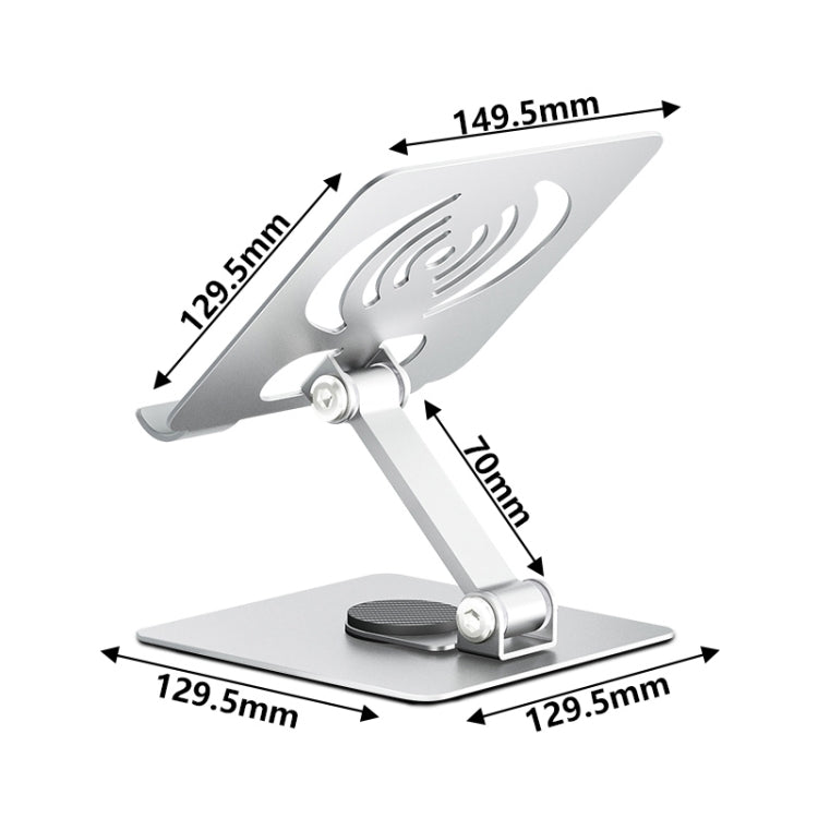 L-13 Foldable Rotating Laptop/Tablet Stand (Grey)