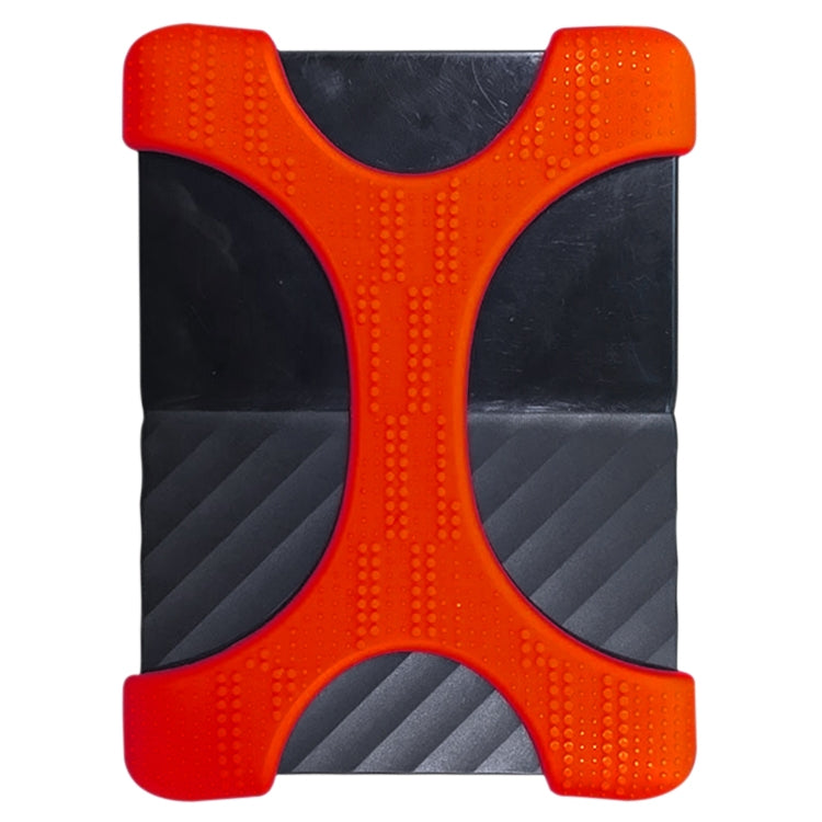 X Type 2.5 inch Portable Hard Drive Silicone Case for 2TB-4TB WD & SEAGATE & Toshiba, Red
