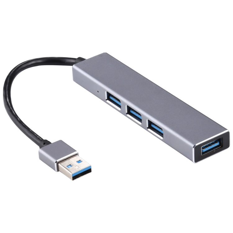 Aluminum Alloy USB 3.0 Hub Adapter with LED Indicator