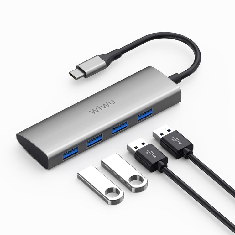 WIWU A440 4-In-1 Type-C/USB-C Multifunctional Hub Adapter