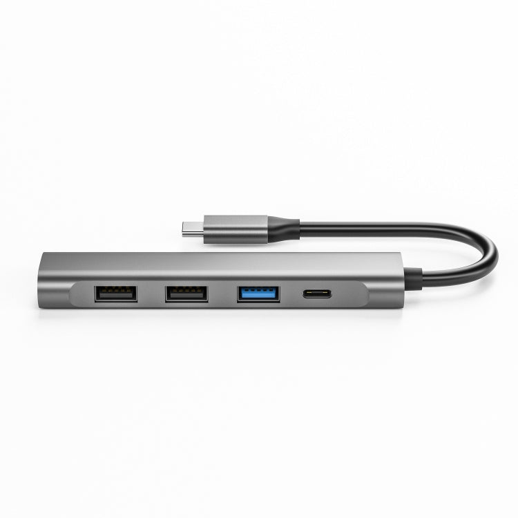 TC522 5-in-1 Hub Adapter with USB-C PD, HDMI, USB 3.0, and Dual USB 2.0 Ports