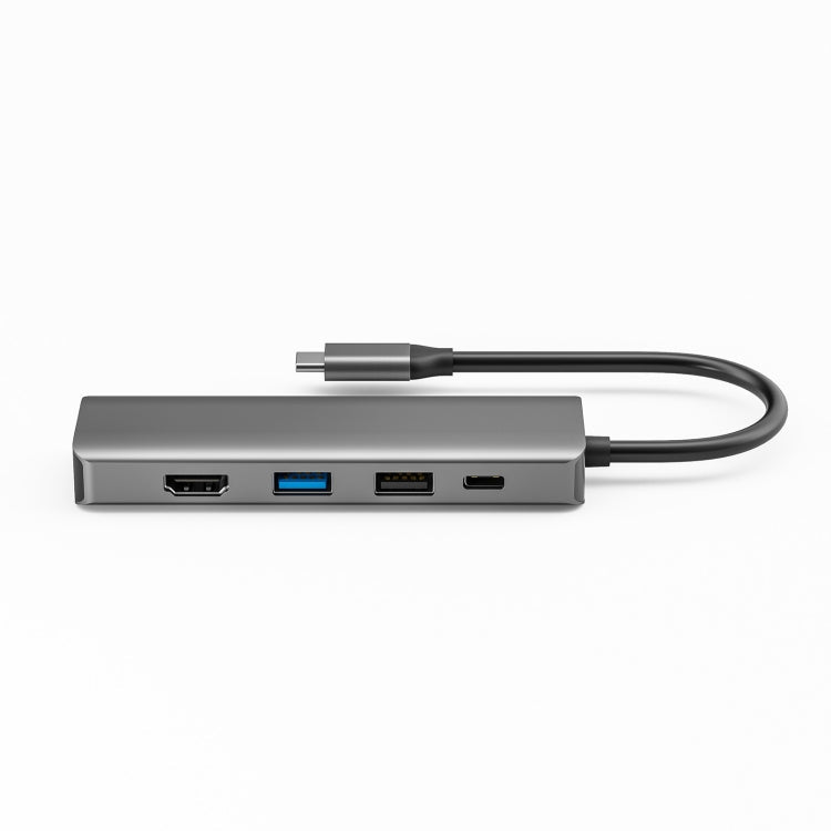 Versatile 8-in-1 USB-C Hub Adapter with PD, HDMI, VGA, AUX, USB 3.0, USB 2.0, SD, and TF Slots