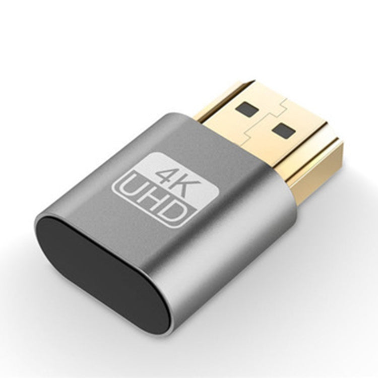 HDMI 1.4 DDC EDID Dummy Plug Headless Display Emulator (Grey) with Simulated 4K Resolution