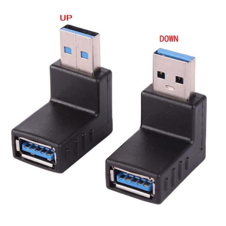 L-Shaped USB 3.0 Male to Female 90 Degree Angle Plug Extension Cable