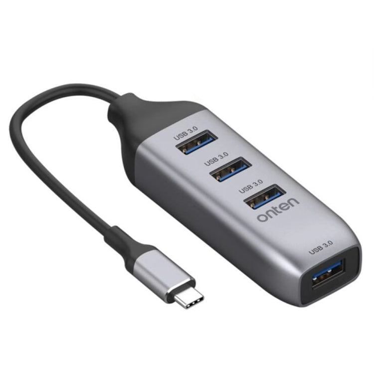 Onten 95118U 4-in-1 USB-C Multifunctional HUB Converter Docking Station with 4 USB 3.0 Ports
