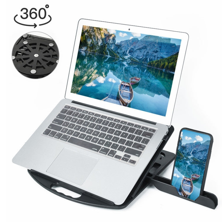 Laptop Holder with Enhanced Heat Dissipation and Mobile Phone Stand