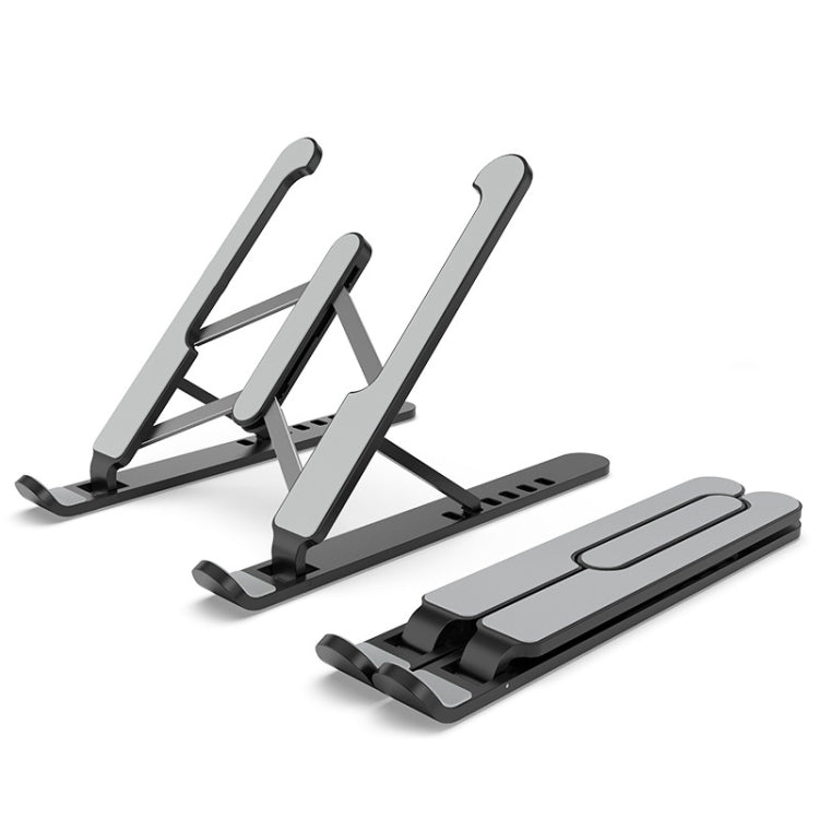 Laptop Stand Desktop Bracket for Ergonomic and Efficient Cooling (Black)