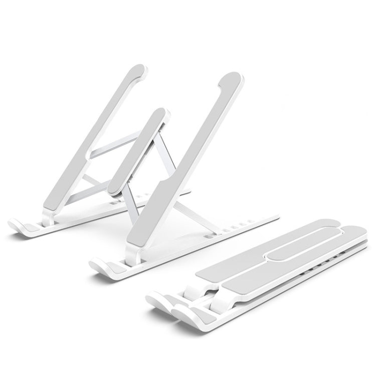 Foldable Lightweight Laptop Stand with Adjustable Height (White)