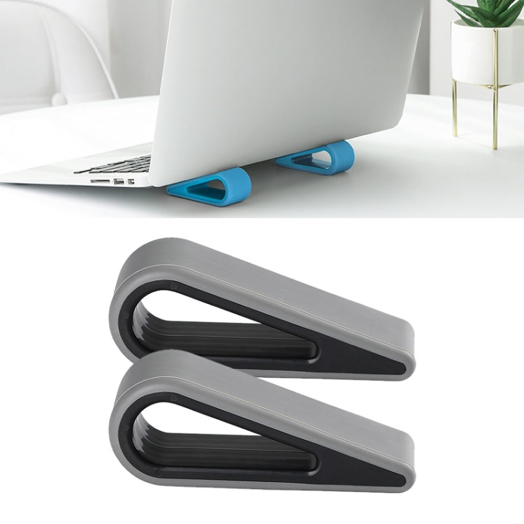 Adjustable Height Notebook Computer Bracket Set of 2 for Increased Heat Dissipation (Black)