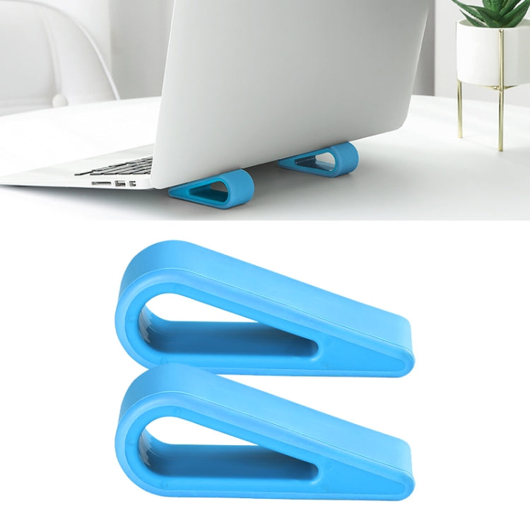 Adjustable Notebook Computer Bracket for Optimal Heat Dissipation and Height Enhancement (Blue)