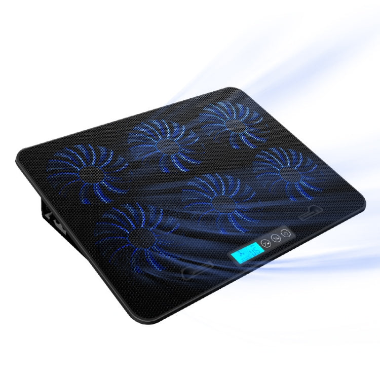 ICE COOREL Flagship Laptop Cooling Rack with Silent Six-fan Speed Control