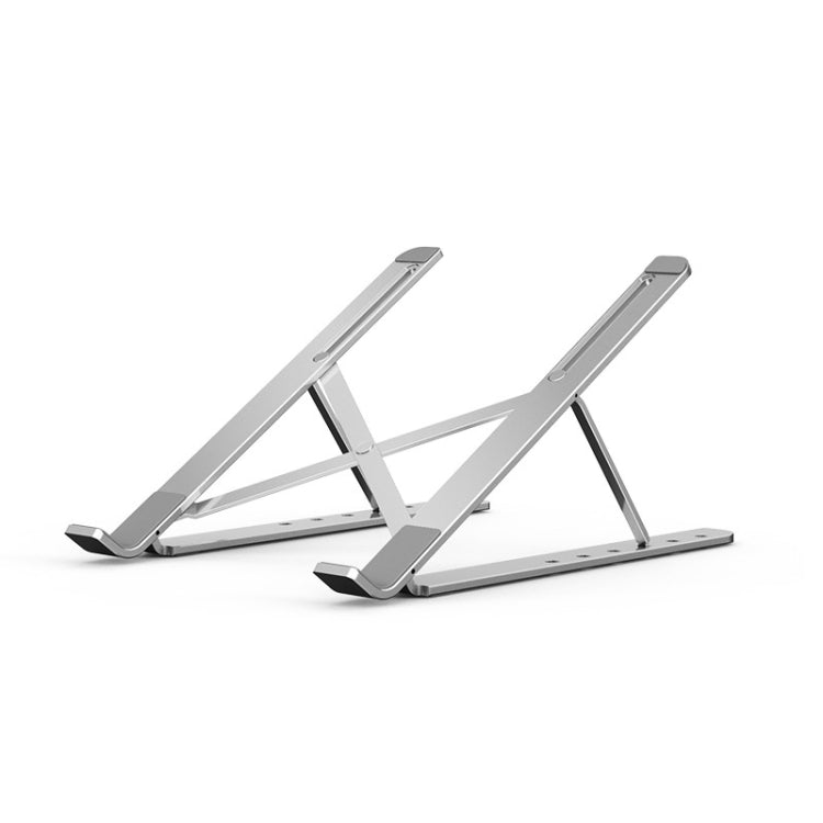 Adjustable Portable Laptop Stand with Heat Dissipation - Silver