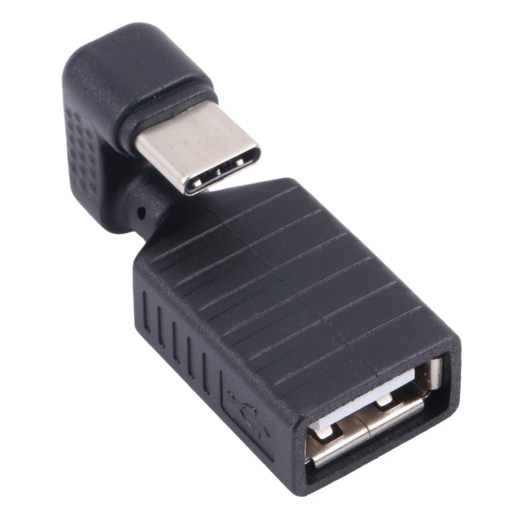 USB-C to USB 2.0 OTG Adapter with U-Shaped Elbow