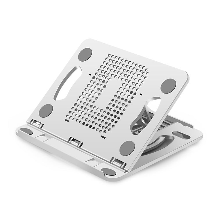S6 Universal Rotatable Foldable 8-level Laptop Cooling Bracket with Handle (White)