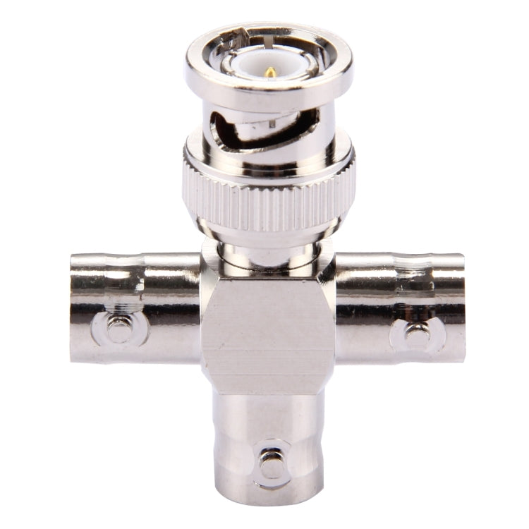 BNC Male to 3 x BNC Female Connector, Cross Type, Pack of 2