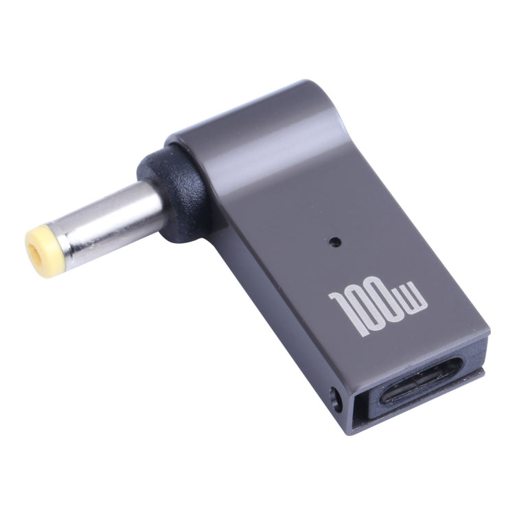 100W USB-C to DC 4.8x1.7mm Computer Charging Adapter for Female to Male Connection