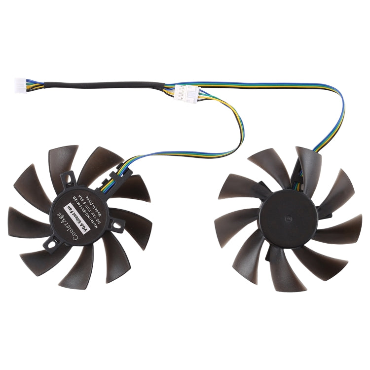 4 Pin Graphics Card Cooling Fan for Zotac GTX 1070 Mini GTX 1060 6GB GTX1060, 85mm Diameter, Set of 2