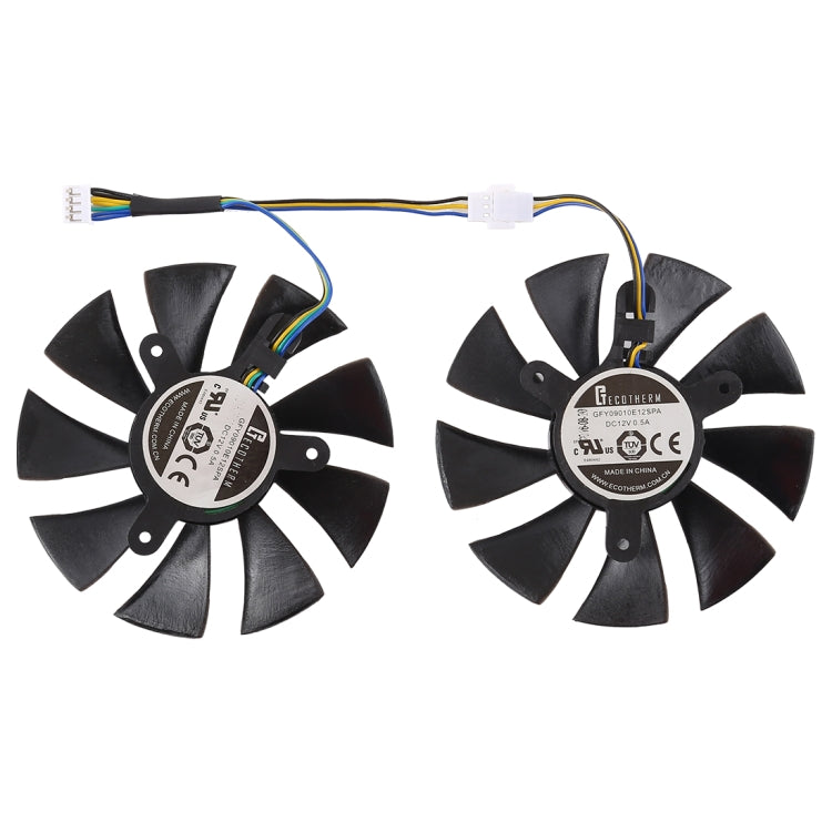 Desktop Computer CPU Cooling Fan with Automatic Speed Adjustment and Long Service Life - 8.5mm Diameter, DC 12V 0.5A 4 Pin Female