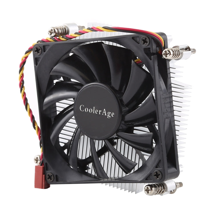 CoolAge 1155-1U CPU Cooling Fan for Intel 1150 1156 1151