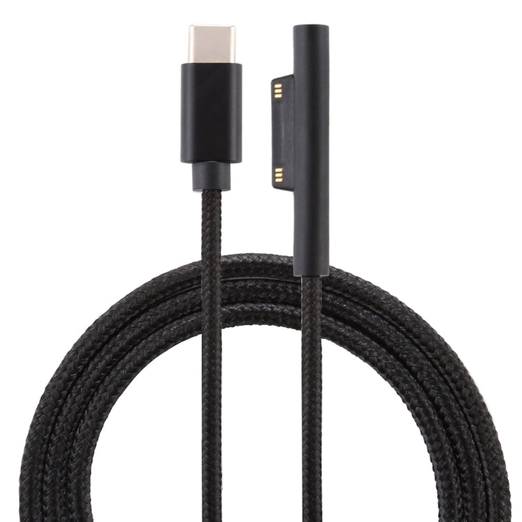 USB-C to 6 Pin Nylon Male Power Cable for Microsoft Surface Pro 3 / 4 / 5 / 6 - 1.5m Length