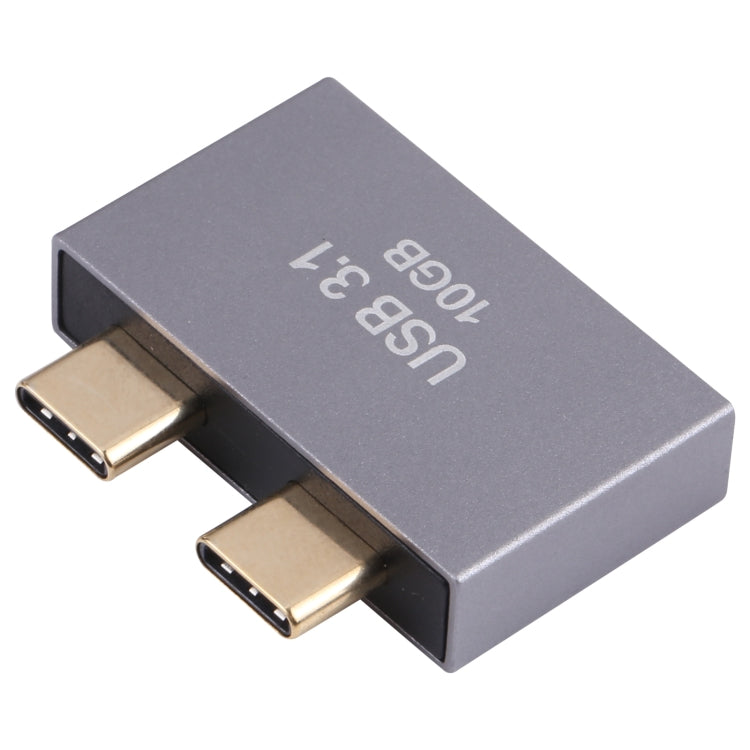 USB Female to Dual USB-C Male Adapter