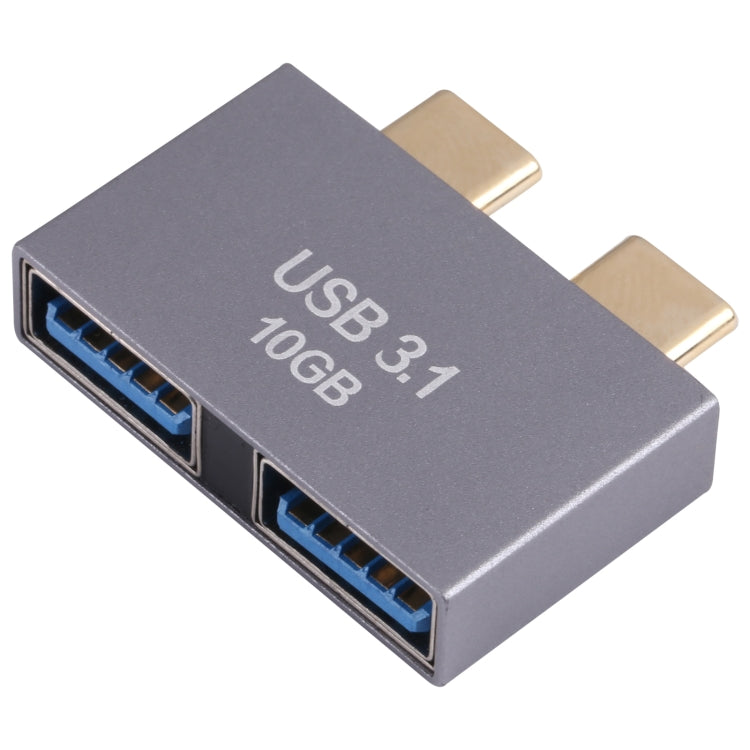 2-Pack USB to USB-C Adapter with Aluminum Alloy Shell