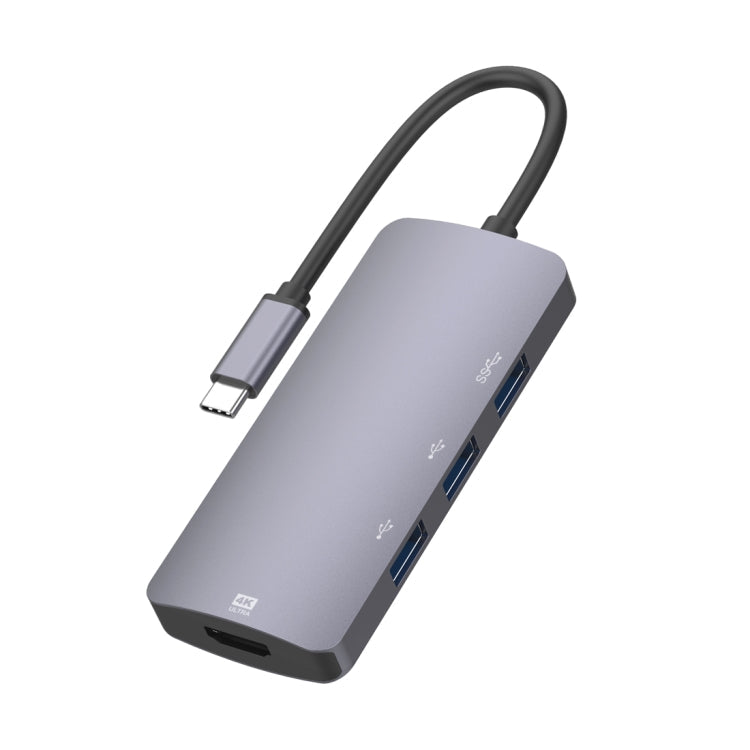 UC912 4-in-1 4K USB-C Multifunctional HUB Adapter with HDMI and USB Ports