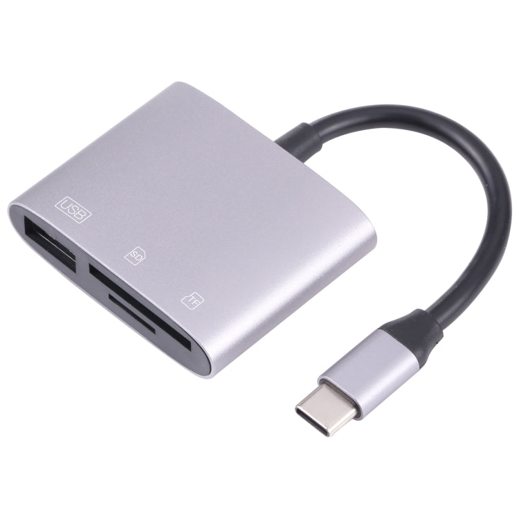 NK-3041 3-in-1 USB-C Adapter with OTG Function and Card Reader