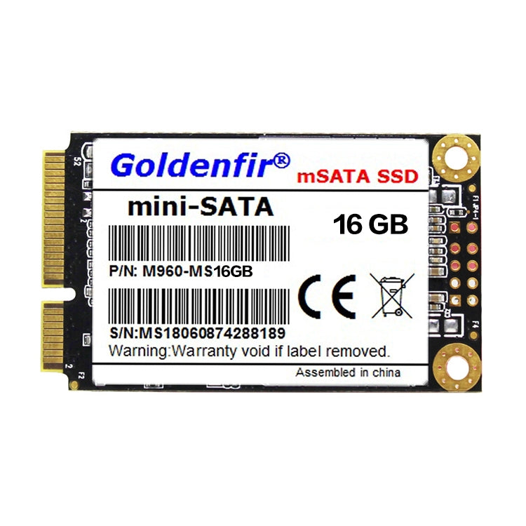 Goldenfir 1.8 inch Mini SATA SSD - 16GB Capacity