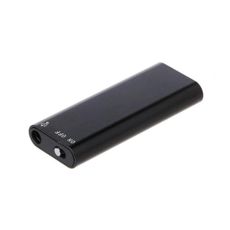 8GB USB Recorder Pen with MP3 Player - Black