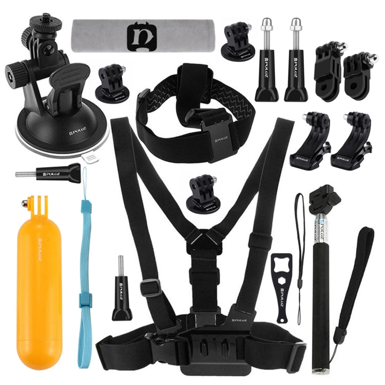 PULUZ 20 in 1 Accessories Combo Kits for GoPro, DJI Osmo Action, and Other Action Cameras