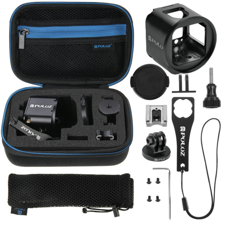 PULUZ 14-in-1 CNC Aluminum Protective Cage Combo Kit for GoPro HERO5 Session / 4 Session / Session