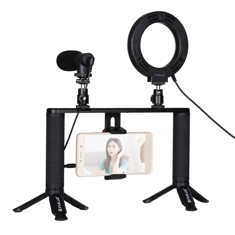 PULUZ 4 in 1 Vlogging Live Broadcast Smartphone Video Rig Kit