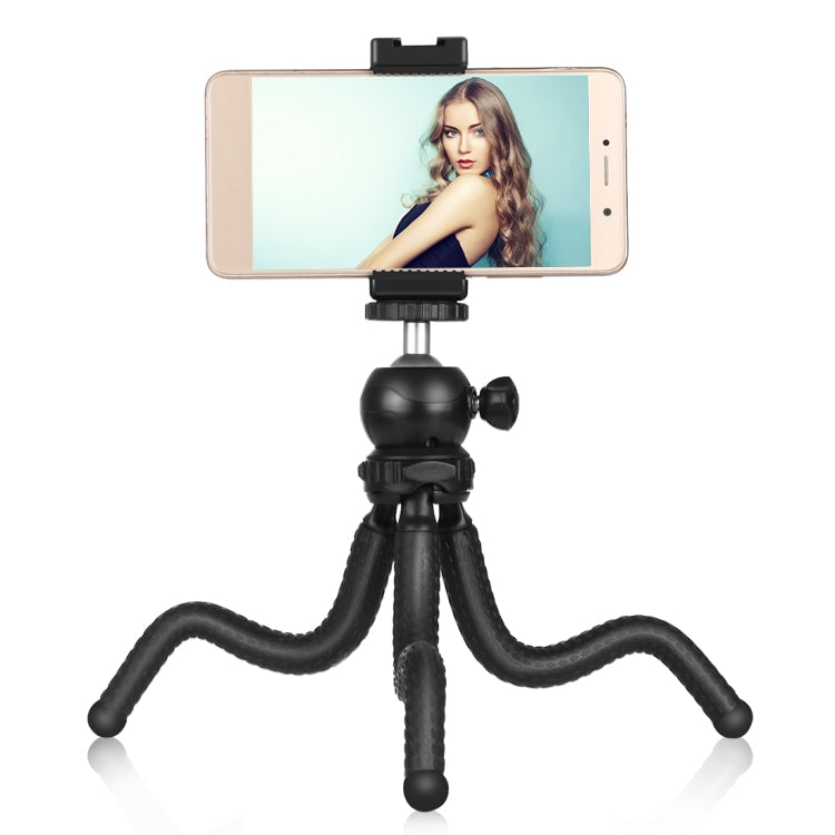 Flexible Tripod Holder with Ball Head & Phone Clamp for Cameras and Smartphones