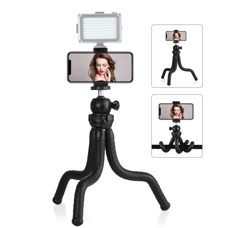 PULUZ Mini Octopus Flexible Tripod Holder with Ball Head & Phone Clamp
