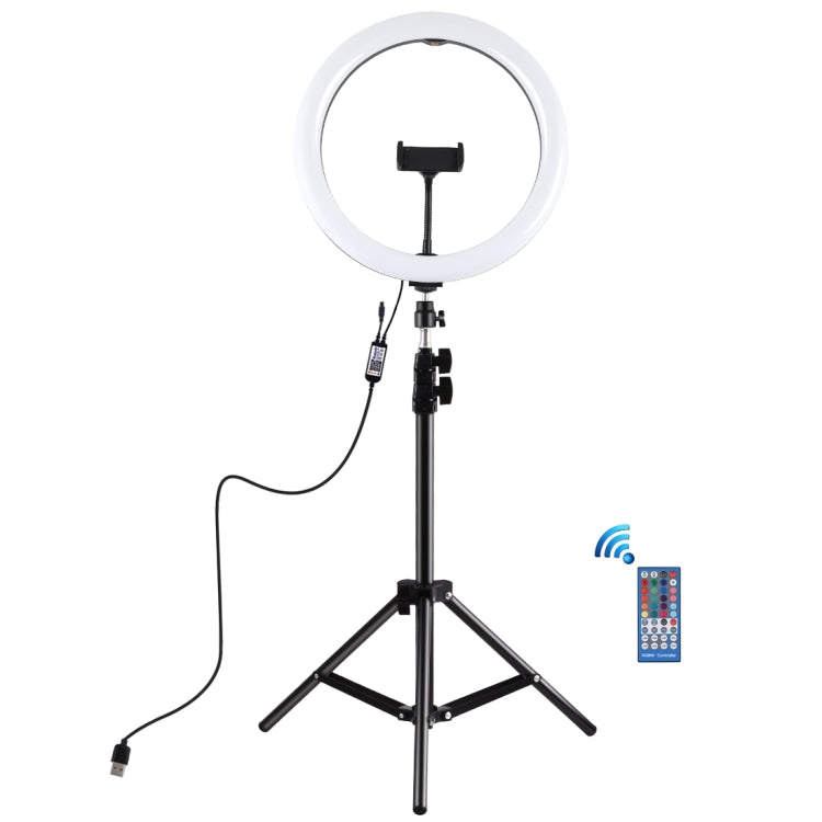 PULUZ 11.8 inch RGBW LED Ring Light with Tripod Mount and Remote Control
