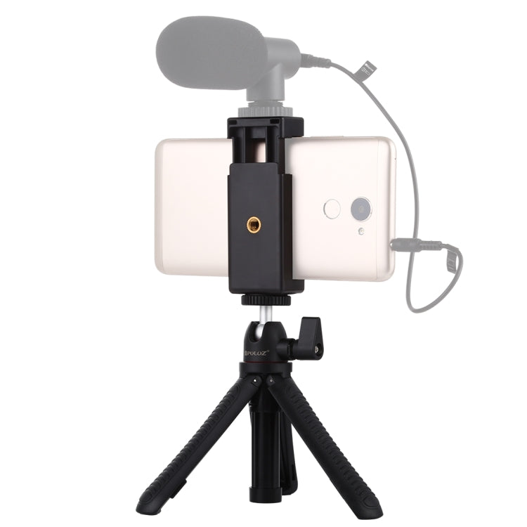 PULUZ Selfie Stick Tripod with Universal Phone Clamp (Black)