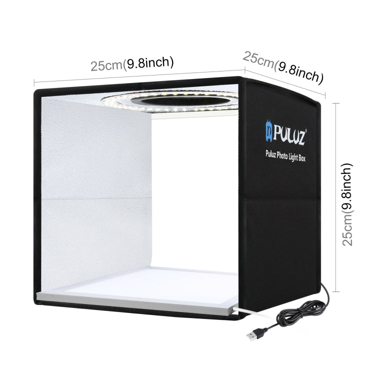 PULUZ Portable LED Photo Studio Tent Kit with Shadowless Lighting and 12 Backdrops