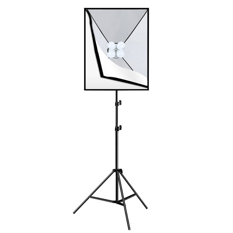 PULUZ Softbox Lighting Kit 2 PCS 50x70cm with 8 x E27 20W Bulbs and Carrying Bag - Professional Photo Studio Photography Light Equipment