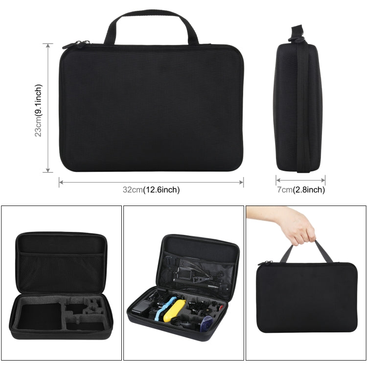 PULUZ 50 in 1 Ultimate Combo Kits for Action Cameras with EVA Case
