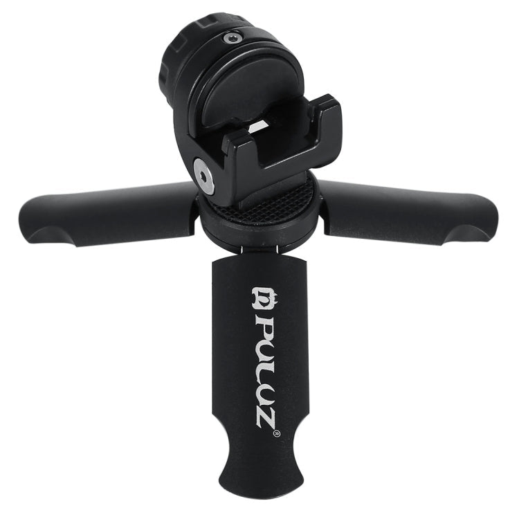 PULUZ Folding Plastic Tripod with Phone Mount and Metal Clamp