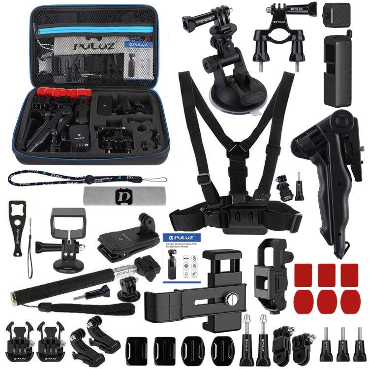PULUZ 43-in-1 Ultimate Combo Kit for DJI Osmo Pocket - Comprehensive Accessory Set