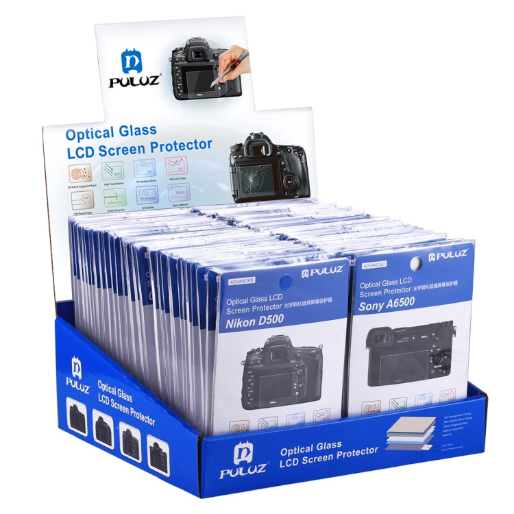 60 PCS PULUZ Tempered Glass Screen Protector Kit for Cameras