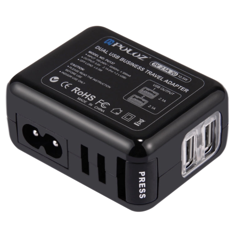 Portable 2 Ports USB Wall Charger Set with International Travel Power Adapters for GoPro Cameras
