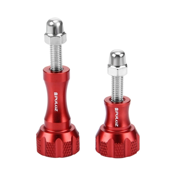 PULUZ CNC Aluminum Thumb Knob Set for Action Cameras (Red)