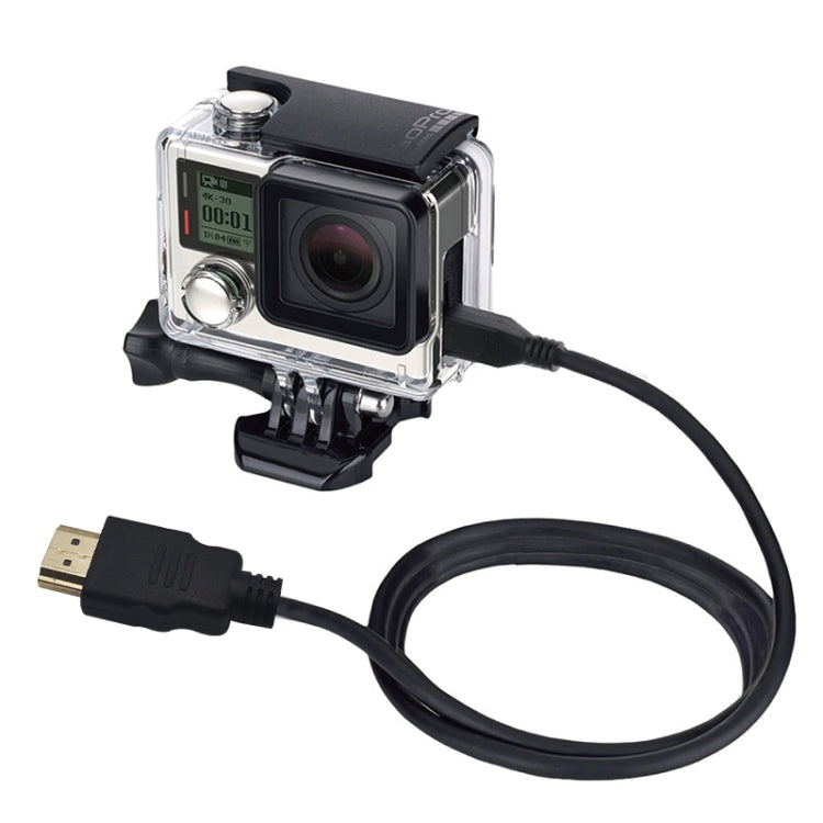 PULUZ 1.5m Video 19 Pin HDMI to Micro HDMI Cable for GoPro Hero11 Black / HERO10 Black / HERO9 Black /8 Black /7 /6 /5 /4 /3+ /3, Sony, LG, Panasonic, Canon, Nikon, Smartphones and Cameras