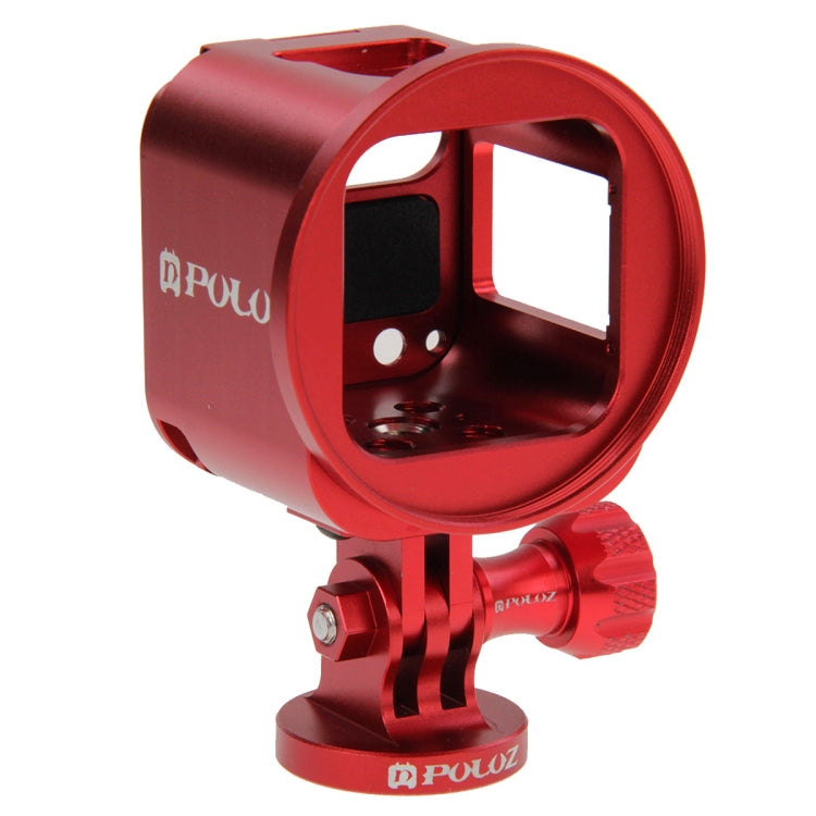 PULUZ CNC Aluminum Protective Cage Kit for GoPro HERO5/4/Session - Red