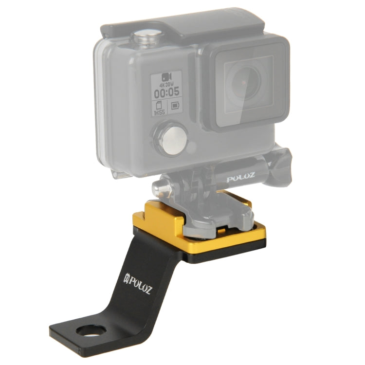 PULUZ Gold Motorcycle Holder Mount for GoPro and Other Action Cameras