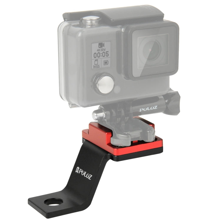 PULUZ Metal Motorcycle Mount for GoPro and Other Action Cameras (Red)