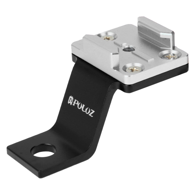 PULUZ Metal Motorcycle Holder Mount for GoPro and DJI Action Cameras (Silver)